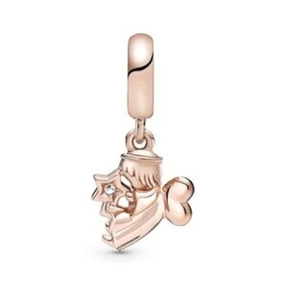 Rose Gold Angel Charm